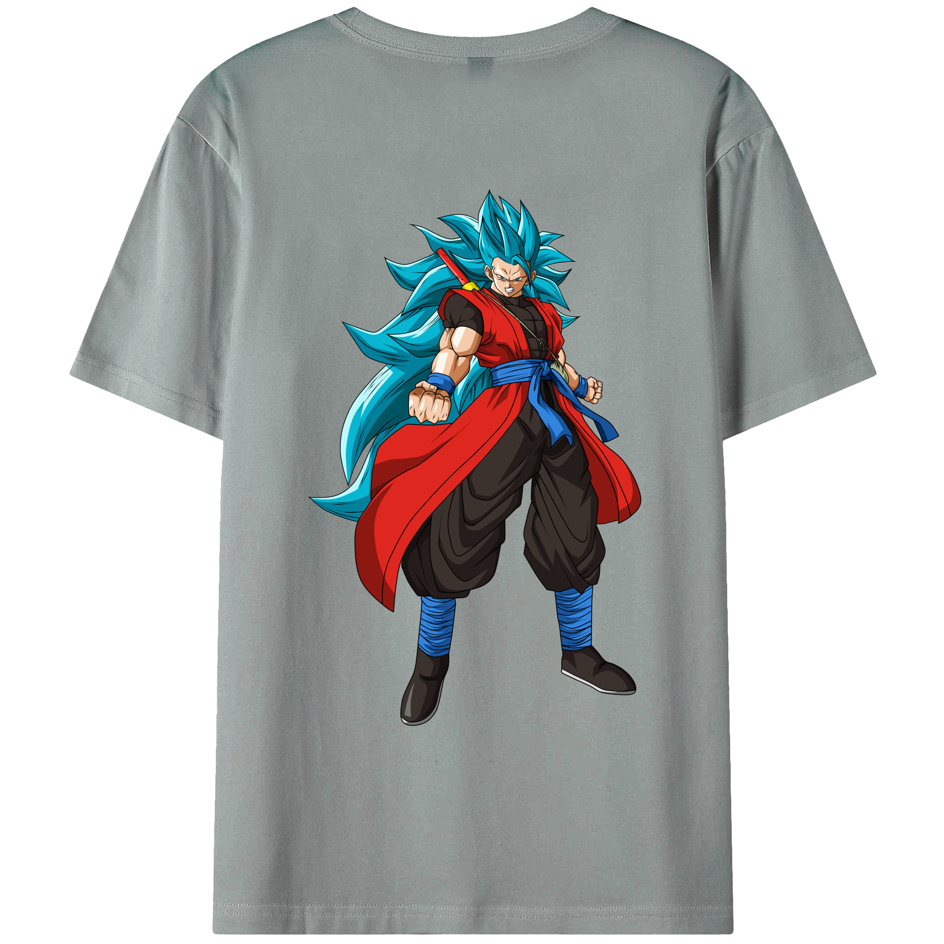 （画像用） ドラゴンボール ベジット DRAGON BALL Vegetto 綿100％ メンズ半袖Tシャツ（バックプリント） 通気性